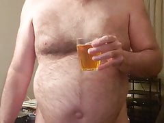 Faggot Drinking its own pee