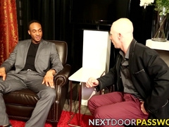 Ebony shows no mercy while raw banging his lover missionary