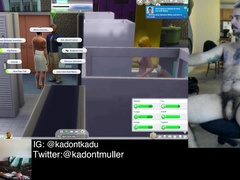 Naturist Uncircumcised Hippie Plays The Sims four and JISM
