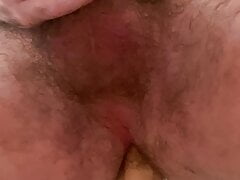 young amateur teen with big cock rides a big dildo