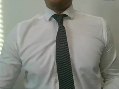 SCORCHING OFFICE LATINO STROKE MANHOOD AND PRECUM