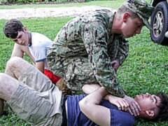 Army anal with Rowan, Daniel Dean, Dakota Lovell