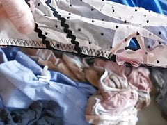Hunt for Wife's Peach Mesh Panties on Bedroom Floor