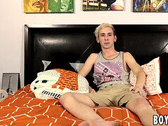 american punk twink plays with his big cock and tight arse
