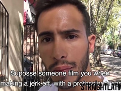 Young Latino gets paid to be barebacked for the first time