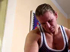 youngster blows his torrid cumload at rubdown