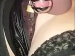 Insatiable Michelle enjoys wild homemade sissy sex on a Saturday evening