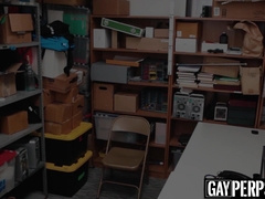 Young thief receives interracial raw banging by hung officer