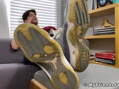 MY FRIENDS FEET - Jock Daddy Texas foot worshiped by deviant gay Dan Edwards