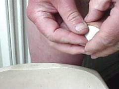 Foreskin + baby oil and egg and ball