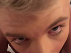 Femboy-lite sucking dick in POV and prepping for anal