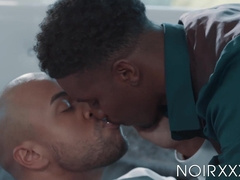 This bald dude Julian Grey sits on top of my dick for an anal experience