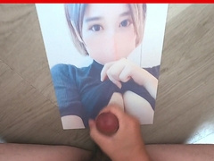 早漏バイセクシャルが巨乳マスク美人の顔にぶっかける／premature Climax Bi-Curious Shoots A Load on the Face of a Marvelous Big