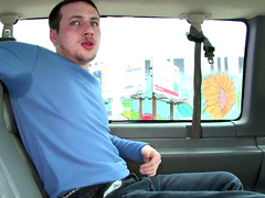 Fooled str8 guy lets him touch cock