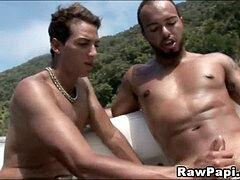 Latino hardcore penis riding On a Boat
