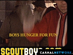 Bishop Angus and the two boy scouts anal fucking in a threesome until they're ready t