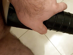 Fuck the rubber pussy
