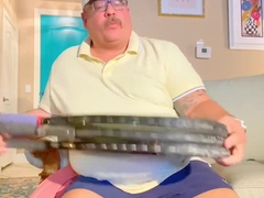 Tennis Coach Step daddy Has Huge Orgasm At End