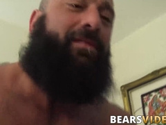 Julian Torres blows inked daddy before bareback 3way