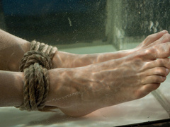 Underwater anal fetishes grant this submissive man plenty of pleasure