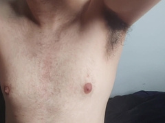Scraping My Unshaved Pecs And Underarms