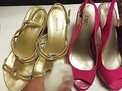 Cumming on a stranger's shoes