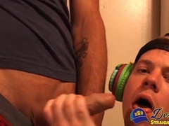 Handsome Felix West interviews newcomer Oliver Vegas before stuffing his ass with coc