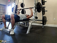 Lonny Ball jerking his hairy cock in an immersive POV video
