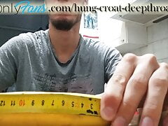 Lot of gagging on big banana deepthroat