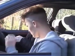 Euro twinks take a road trip and ass fuck wildly in the car