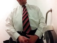 bear daddy showing and jerking
