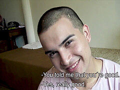queer guy flashes his talents for money