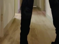 i attempt on my fresh shoes and think about you while i jizz