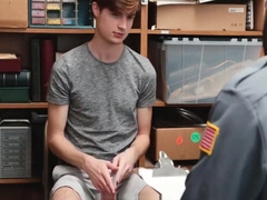 YoungPerps - Bearded daddy mall cop fucks straight boy shoplifter hard