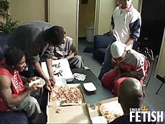 Black gays get mouth & rough anal fuck after playing cards