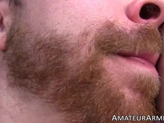 Twink stud Nathan jerking off big cock and armpit fetish