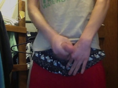 Gay Boy Sagging and Cum 2