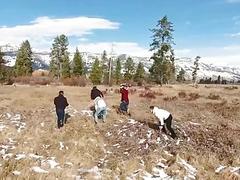 Hardcore gay sex in a hideaway Wyoming cabin