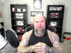 Hairy muscle men, muscle tattoo, the interview