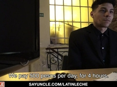 Amateur Latino Gargles Phat Uncircumcised Cock