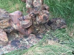 German soldiers in the sphere