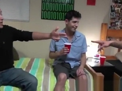 Two dorm buddies feed each other with their fat meat poles