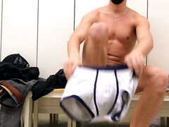 Trunks, public masturbation, fit