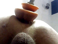 The fucking machine fucks my asshole