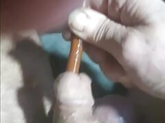 More CBT on my TINY SMALL LITTLE PENIS NEEDLES AND CATHETER AND PISS BALLS TIED UP TIGHT CICK SHAFT STRAPPED UP TO MAKE IT NUMB