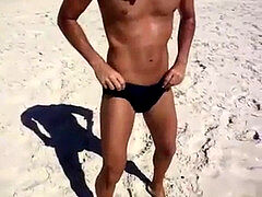 suspended fit dudes in speedos