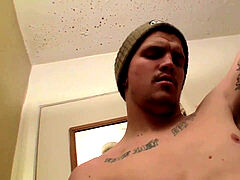 Lex Lane introduces his glorious unshaved penis and masturbates