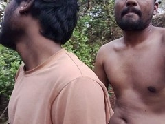 Hairy Indian guys in a gay movie: young versus old in a steamy love session