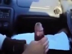 BBC gets a handjob in the car 3
