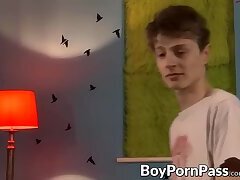 Cute twinks students fuck good! I made a blowjob to a friend and fucked in anal